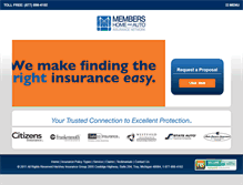 Tablet Screenshot of membershomeandauto.com